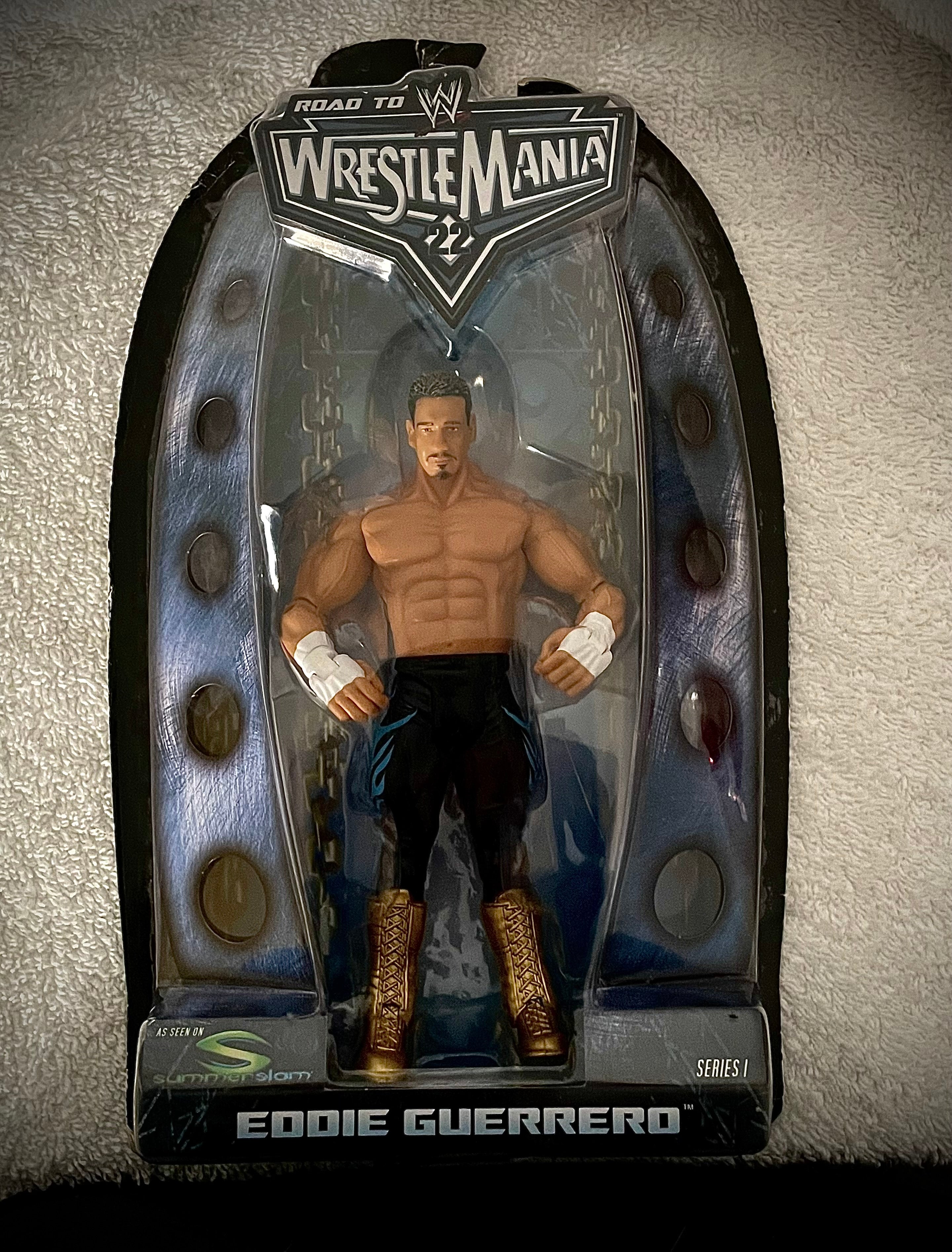 Jakks Pacific WWE Road to Wrestle mania 22 Series 1 Eddie Guerrero Action Figure